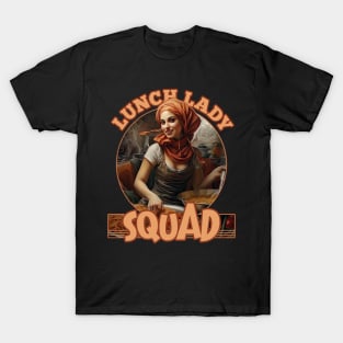 Vintage Retro Lunch Lady Squad T-Shirt